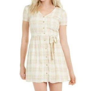 NWT  KIT & SKY   PLAID FIT & FLARE SHIRTDRESS  XL